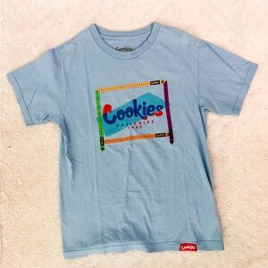 COOKIES Worldwide Men’s Blue Graphic Tee Shirt